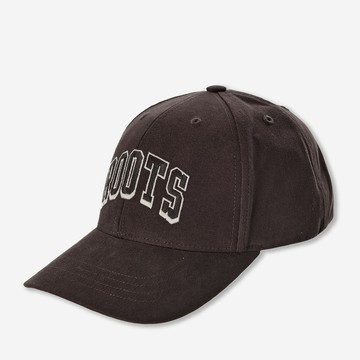 Roots 配件- PLAID APPLIQUE 棒球帽 (黑咖啡色)