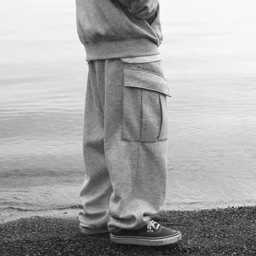 秋冬加絨PIER39 TECH SWEAT 6P PANTS重磅六袋長褲工裝衛褲直筒