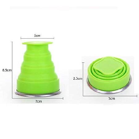 Silicone Collapsible Travel Water Cup, 6Pack Cup with