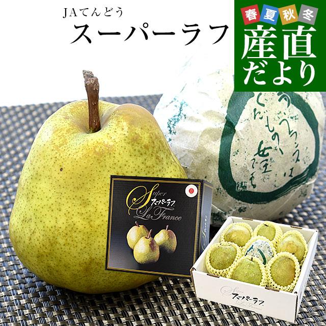 山形県から産地直送 JAてんどう　ラ・フランスセンター共撰品 スーパーラフ 約2.3キロ 3Lから2Lサイズ(7玉から8玉入り) 送料無料 洋梨 ラフランス ギフト