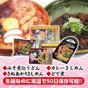 ふるさと納税 生麺詰合せセット　（みそ煮込みうどん×きしめん×カレーきしめん×どて煮） 愛知県名古屋市