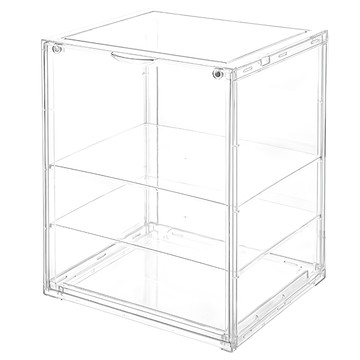 FAmILyLIFE 生活 潮玩全透明3層磁吸門展示盒 A-496  1個  大