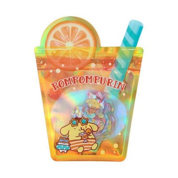 【震撼精品百貨】Pom Pom Purin 布丁狗~日本Sanrio三麗鷗 布丁狗夾鏈袋造型貼紙組30枚入-夏日汽水*76947