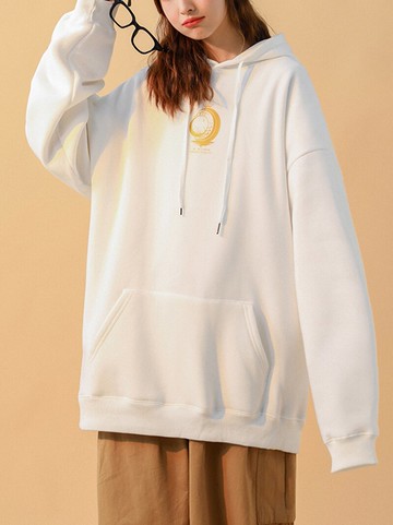 連帽衛衣女春秋季新款秋冬白色情侶外套ins潮牌寬松長袖上衣