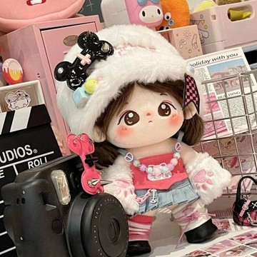 臺灣出貨 20cm娃衣 棉花娃娃娃衣辣妹套裝 可愛玩偶衣服公仔換裝 20公分娃衣 娃衣配件 娃娃裙子 娃娃女款衣服