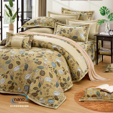 七件式床罩組/純粹好棉/2419悠悠(黃)