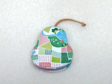 豐收(綠) 梨型鑰匙包【K181128】