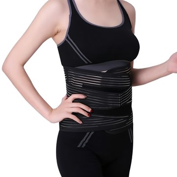 多功能透氣輕薄收腹托腰帶 運動護腰 舒適支撐  L(27.5~31吋)  1條