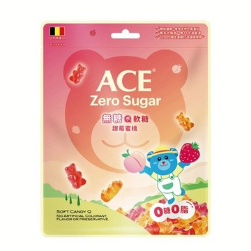 ACE無糖Q軟糖(甜莓蜜桃)220g