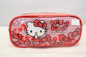 HELLO KITTY 閃亮 長 筆袋  三麗鷗 鉛筆盒 筆袋 化妝包 KITTY KT 正版授權 T0001 376