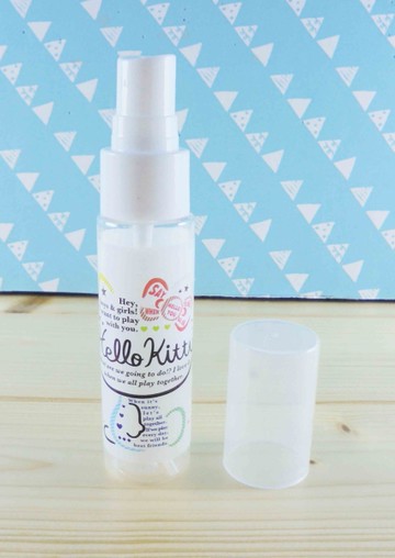【震撼精品百貨】Hello Kitty 凱蒂貓~KITT噴霧空瓶-英文圖案-白