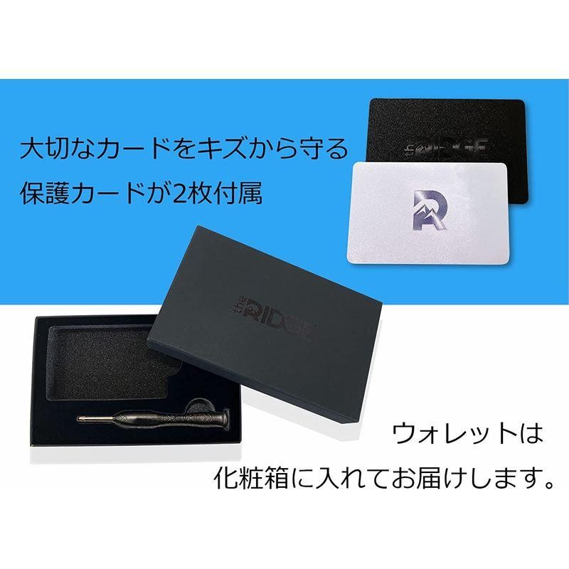 ザ リッジ スマートフォンよりも薄い財布 アルミニウム マネーバンド