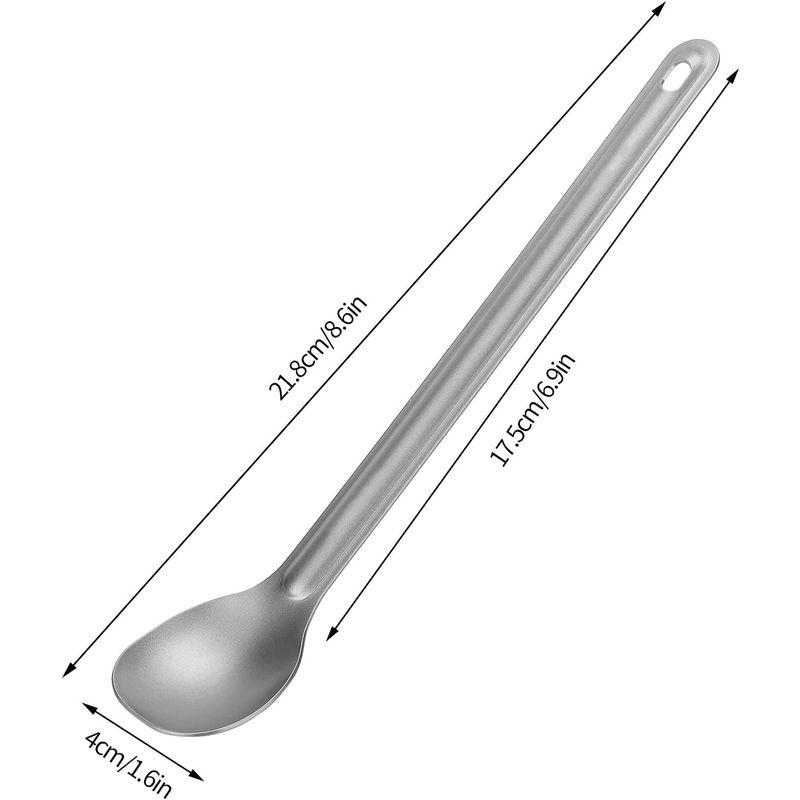 チタンスプーン 食器 携帯便利 小型 チタンカトラリー 贈り物 キャンプ用品 ハイキング バーベキュー