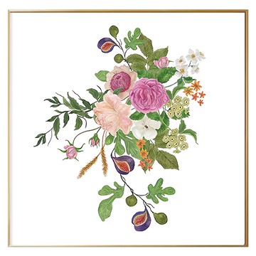 BOLUO GALLERY 菠蘿選畫所 野薔薇 APFP6603G  60 x 60cm  金色