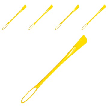 SUNCRAFT 川嶋 調味攪拌棒 ts-01 24cm 黃色  1入  5支