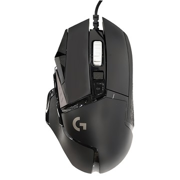Logitech G 羅技G G502 HERO 電競滑鼠 超高速滾輪 1680萬色RGB燈效 11個可自訂按鍵和控制鍵  M-U0047  黑色