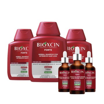 百歐生BIOXCIN FORTE洗髮精3瓶+精華液3瓶
