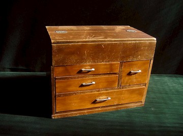 【老時光 OLD-TIME】早期二手日本進口木製針線箱裁縫箱