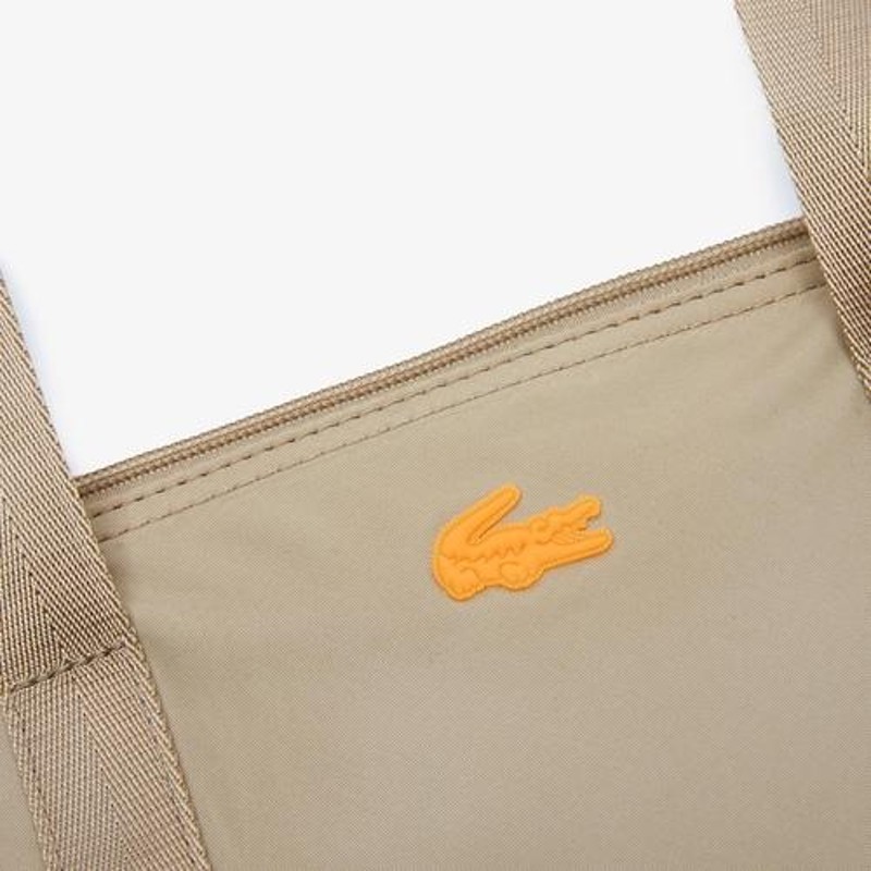 ラコステ LACOSTE ジャンヌ ストライプハンドルジッパーバッグ NF3619Y