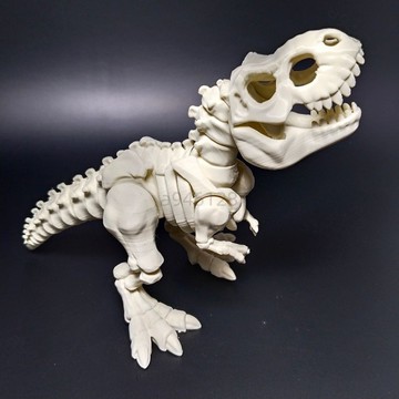🔥台灣熱銷【免運】新款 霸王龍 骨骼 仿真 恐龍 化石 3D 打印 可動 關節 暴龍 骨架 爆款 玩具 禮物
