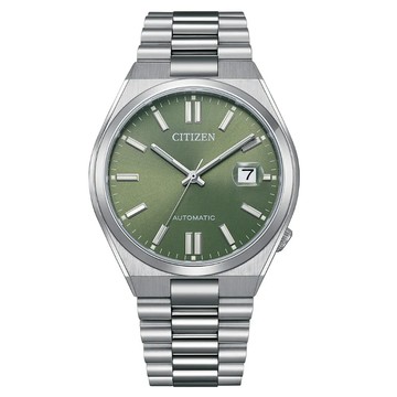 CITIZEN Mechanical x PANTONE限定 情人節色彩密語 機械錶-沉穩綠 NJ0158-89Z 送禮 禮物 推薦