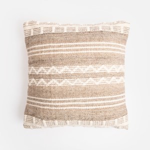 艾禮思手工編織羊毛抱枕套50x50cm 橫紋編織