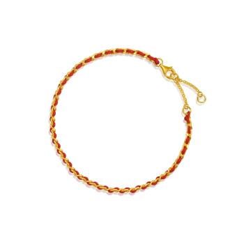 Essence「永」 幸運 守護繩 黃金手鍊_計價黃金