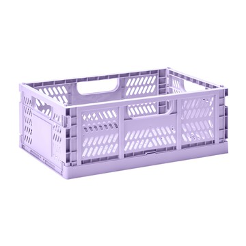 3 sprouts 大環保折疊籃 60%環保再生塑料 適用於室內外任何空間  17 x 11.5 x 6.25  1個  Lilac  17/ x11.5/ x6.25/ / 17 po x 11.5 po x 6.25 po