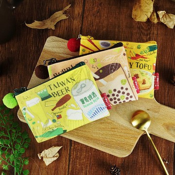 【漫遊台灣零錢包-美食小吃】原創特色插畫 旅遊紀念品