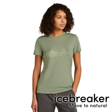 【icebreaker】Tech Lite III 女圓領羊毛短袖上衣 BF150『若綠』0A575V 戶外 露營 登山 健行 休閒 時尚 羊毛 短袖上衣