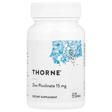 Thorne, 吡啶甲酸鋅，15毫克，60膠囊