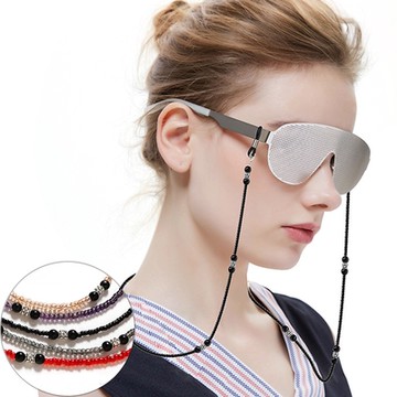 seoul show首爾秀 隔花串珠兩用口罩掛繩鏈墨鏡平光眼鏡鍊老花近視防丟鍊