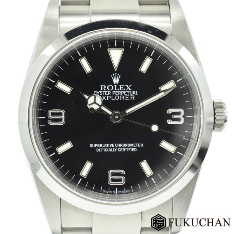 ROLEX エクスプローラー1 自動巻き SS 黒文字盤 F番 114270