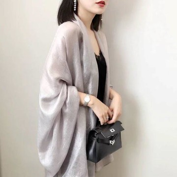 【A3】夏季絲棉寬鬆造型防晒衣- 預網