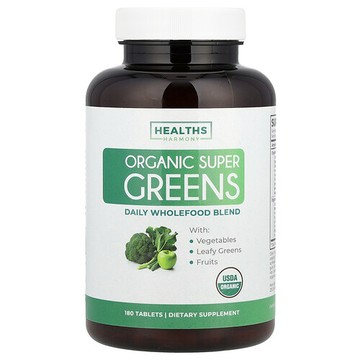 Healths Harmony, 有機 Super Greens，180 片