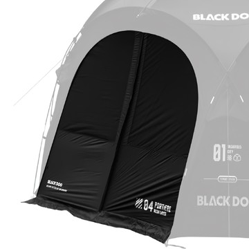 BLACK DOG 黑狗 異想迷城 穹頂天幕配件 拓展天幕 門窗帘  250 x 209cm  夜幕黑