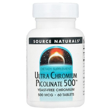 Source Naturals, 超級吡啶甲酸鉻 500™，500 微克，60 片