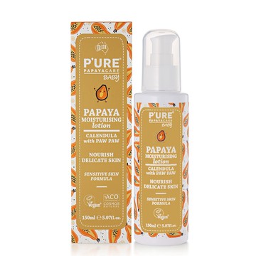【澳洲 Pure Papayacare】木瓜嬰兒滋潤乳液含金盞花(1入組 150ml/瓶) 即期品-2025年11月到期