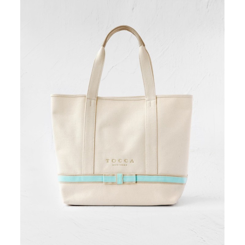 オンワード】 TOCCA>バッグ DUAL RIBBON CANVAS TOTE L トートバッグ L ...