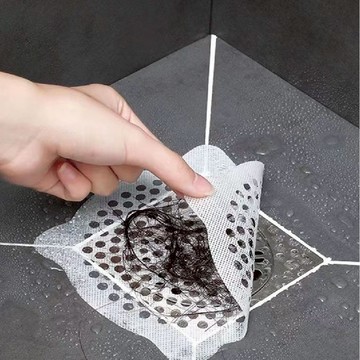 蝦皮隔日到貨【一次性毛髮過濾網】地漏貼 排水口 頭髮過濾 網蓋 毛髮阻隔 下水道防堵 毛髮濾網