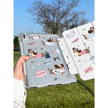 2025款ipadpro保護套11寸平板2024air6殼透明5防彎摔12.9適用蘋果13十代9輕薄mini7磁吸10旋轉4可愛8全包3y折