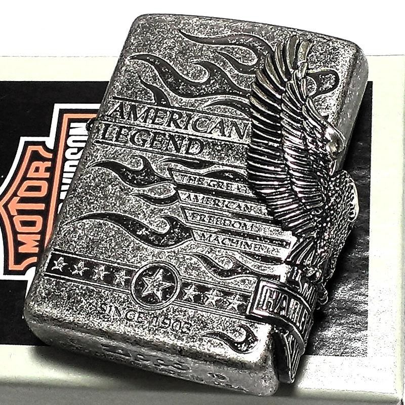 ZIPPO ハーレーダビッドソン ジッポ ライター アンティークシルバー 銀