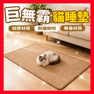 【挑戰蝦皮最低價】巨無霸貓抓墊 貓抓墊  劍麻貓抓墊 寵物睡墊 寵物地墊仿劍麻地毯 貓抓板地毯 劍麻材質  居家地墊