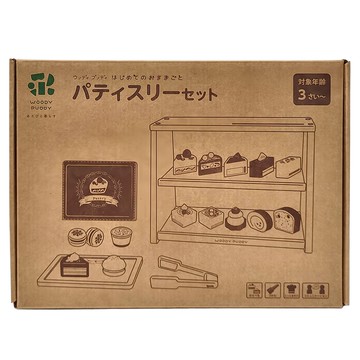 WOODY PUDDY 寶寶甜點店 家家酒遊戲組  適用年齡: 3歲以上  主要成分: 木頭  1盒  Multicolor