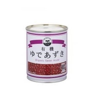 オーガニックゆであずき・缶入  ２５０ｇ×6缶  遠藤製餡