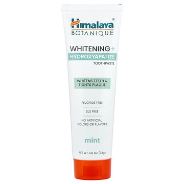 Himalaya, 潔白 + 羥基磷灰石牙膏，薄荷味，4 盎司（113 克）