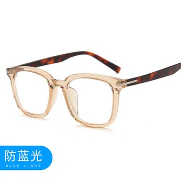 新款平光鏡防藍光眼鏡男女近視眼鏡框INS方形米釘1042