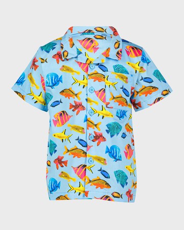 Boy's Tropical Fish Shirt, Size 2-10