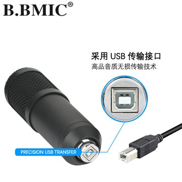 源頭工廠USB電腦麥克風套裝定制貼牌包裝游戲直播配音電容話筒【北歐居家生活】