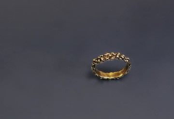 抽像系列-凝聚黃銅戒